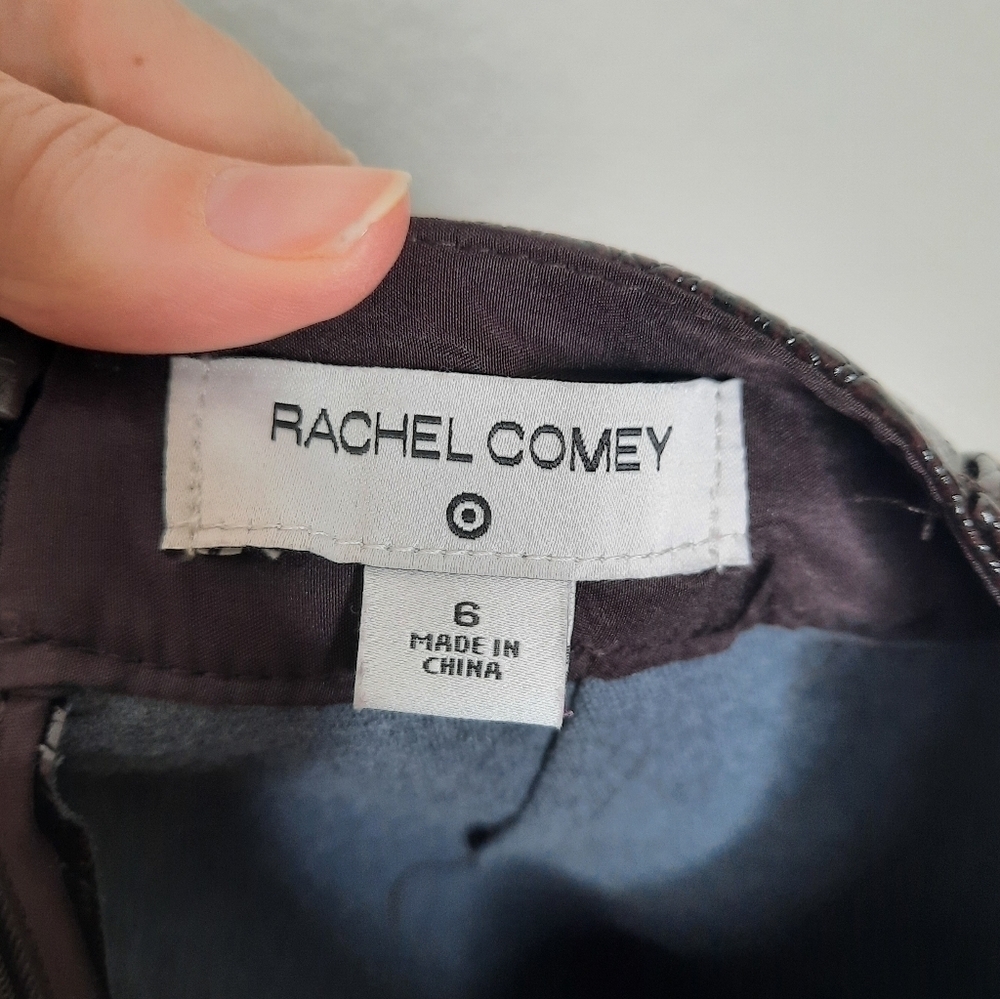 Rachel Comey X Target Brown Crock Faux Leather Pencil Skirt 6 - Picture 6 of 7